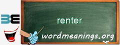 WordMeaning blackboard for renter